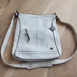 The Sak Lucia leather crossbody bag in a light color like white or stone